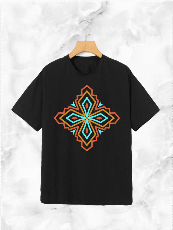 Tribal Star Fusion Graphic T-shirt