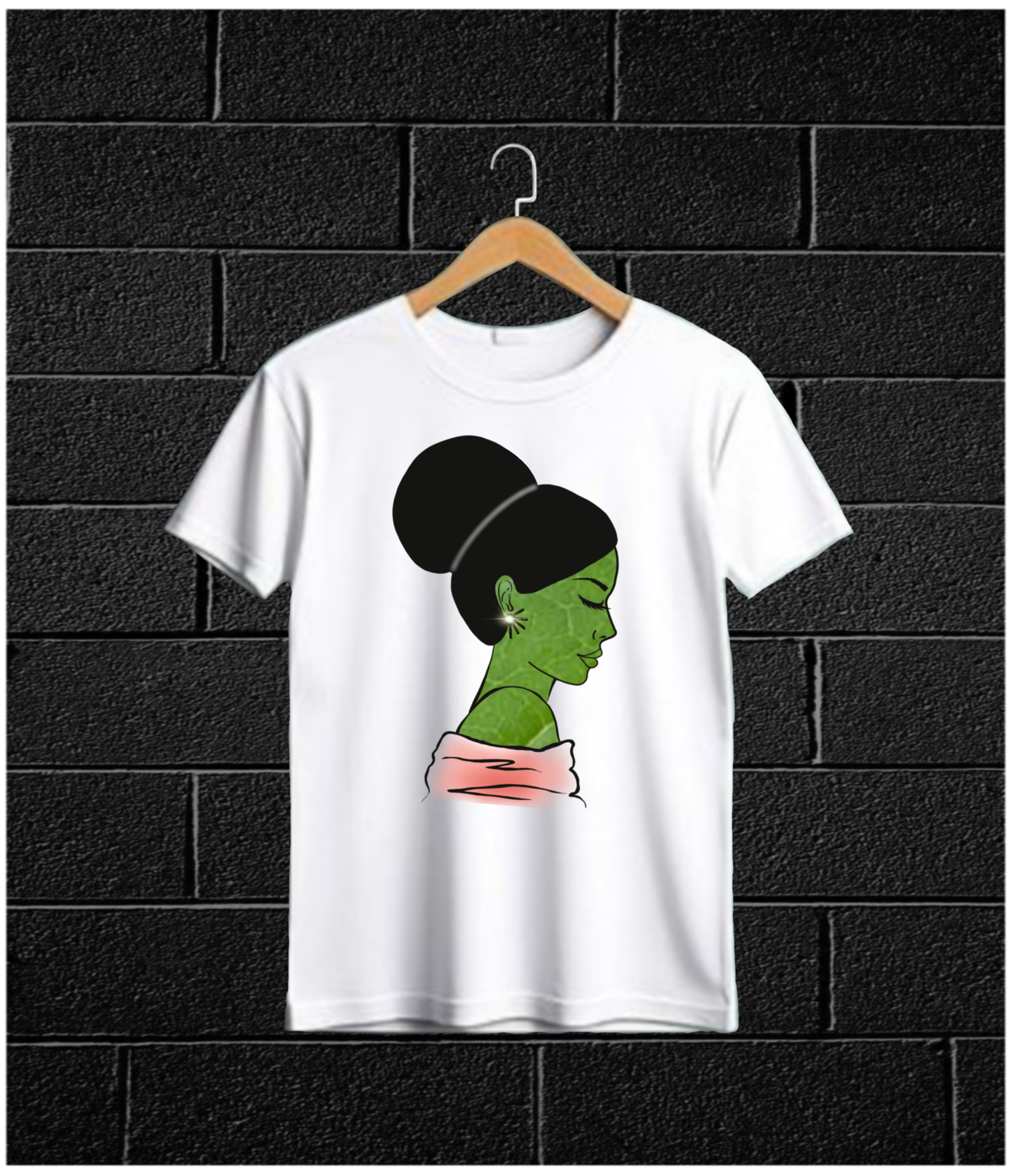 Woman Graphic T-Shirt – Minimalist Nature-Inspired Design